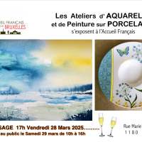 Vernissage Ateliers AQUARELLE et PORCELAINE